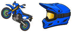Cursor preview: Cute Blue Enduro - 1 - cute-cursor.com