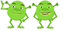 Cursor preview: Shrek Wazowski - 65 - cute-cursor.com