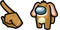 Cursor preview: Sanrio Kurousa Crewmate - 1 - cute-cursor.com