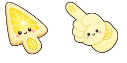 Cursor preview: Lemon Daifuku - 1 - cute-cursor.com