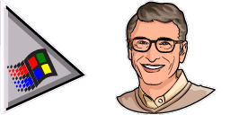 Cursor preview: Bill Gates - 1 - cute-cursor.com