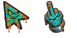 Cursor preview: Custom Cursor Virus Mode - 1 - cute-cursor.com