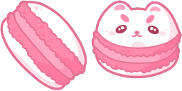 Cursor preview: Cat Macaron - 1 - cute-cursor.com