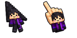 Cursor preview: Cute Minecraft Kai - 66 - cute-cursor.com