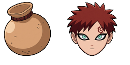 Cursor preview: Naruto Gaara & Sand Gourd - 66 - cute-cursor.com