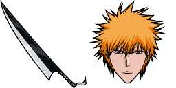 Cursor preview: Ichigo Kurosaki - 67 - cute-cursor.com