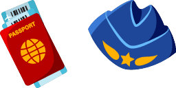 Cursor preview: Flight Stewardess - 1 - cute-cursor.com