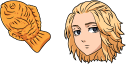 Cursor preview: Manjiro Sano Taiyaki - 1 - cute-cursor.com