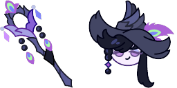 Cursor preview: Cute Cursor Pack - Crowberry Cookie - 1 - cute-cursor.com