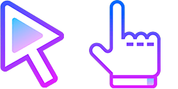 Cursor preview: Neon Sparkle - 2 - cute-cursor.com