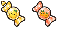 Cursor preview: Honey Lemon Wrap Cursor - 66 - cute-cursor.com