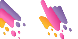Cursor preview: Paint Stains - 42 - cute-cursor.com
