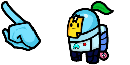 Cursor preview: Sprout Brawl Stars Crewmate - 8 - cute-cursor.com