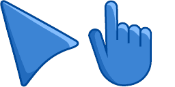 Cursor preview: Cerulean Blue - 1 - cute-cursor.com
