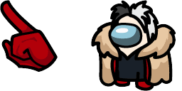 Cursor preview: Cruella de Vil Crewmate - 1 - cute-cursor.com