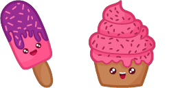 Cursor preview: Sweet Treats - 1 - cute-cursor.com