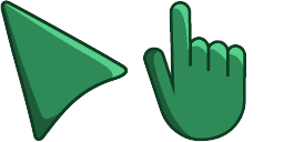Cursor preview: Sea Green - 67 - cute-cursor.com