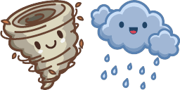 Cursor preview: Hurricane Cloud - 1 - cute-cursor.com
