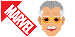 Cursor preview: Stan Lee - 1 - cute-cursor.com