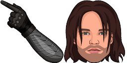Cursor preview: Winter Soldier - 67 - cute-cursor.com