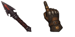 Cursor preview: The Witcher 3 Runic Arrow Geralt Armored Glove - 67 - cute-cursor.com