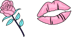Cursor preview: Rose Kiss - 52 - cute-cursor.com
