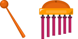 Cursor preview: Bar Chimes - 1 - cute-cursor.com