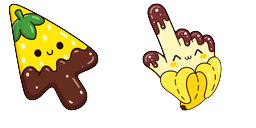 Cursor preview: Bright Lemon - 66 - cute-cursor.com
