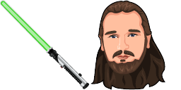 Cursor preview: Qui Gon Jinn Lightsaber - 67 - cute-cursor.com