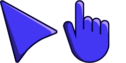Cursor preview: Indigo - 52 - cute-cursor.com