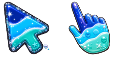 Cursor preview: Ocean Jelly - 65 - cute-cursor.com