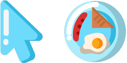 Cursor preview: Minimal Breakfast - 1 - cute-cursor.com