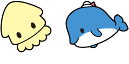 Cursor preview: Captain Willy Whale - 1 - cute-cursor.com