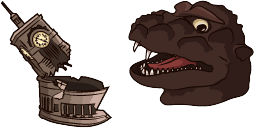Cursor preview: Godzilla - 66 - cute-cursor.com