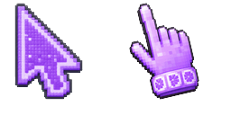 Cursor preview: 3D Lavender Pixel - 66 - cute-cursor.com