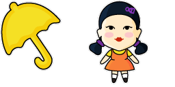 Cursor preview: Young-Hee Doll - 1 - cute-cursor.com