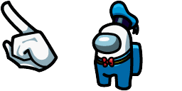 Cursor preview: Donald Duck Crewmate - 1 - cute-cursor.com