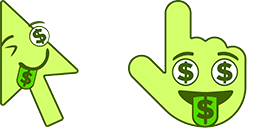 Cursor preview: Rich Money - 1 - cute-cursor.com