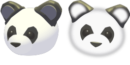 Cursor preview: Lunar Glow Panda - 1 - cute-cursor.com