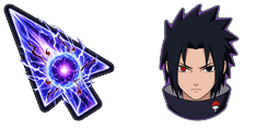 Cursor preview: Indigo Sasuke Chidori Cursor - 1 - cute-cursor.com