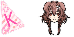 Cursor preview: Inugami Korone - 1 - cute-cursor.com