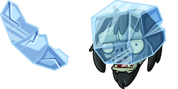 Cursor preview: Blockhead Zombie - 35 - cute-cursor.com