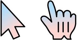 Cursor preview: Pastel Dawn - 37 - cute-cursor.com