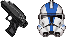 Cursor preview: Clone Trooper DC 17 - 1 - cute-cursor.com