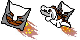 Cursor preview: Cute Cursor - Batman-inspired Geometry Dash Pack - 1 - cute-cursor.com