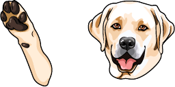 Cursor preview: Labrador Retriever - 1 - cute-cursor.com