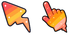 Cursor preview: Cute Sunset Bolt - 1 - cute-cursor.com