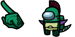 Cursor preview: Montgomery Gator Crewmate - 66 - cute-cursor.com