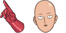 Cursor preview: Saitama - 66 - cute-cursor.com