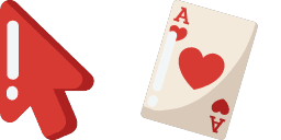 Cursor preview: Playing Card Minimal - 1 - cute-cursor.com